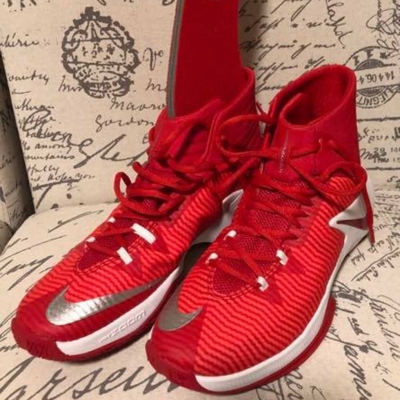 Nike Other - Men’s Nike Zoom Red hightop basketball shoes
